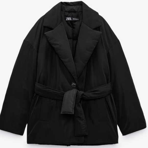 SOLD - Zara Belted Padded Jacket